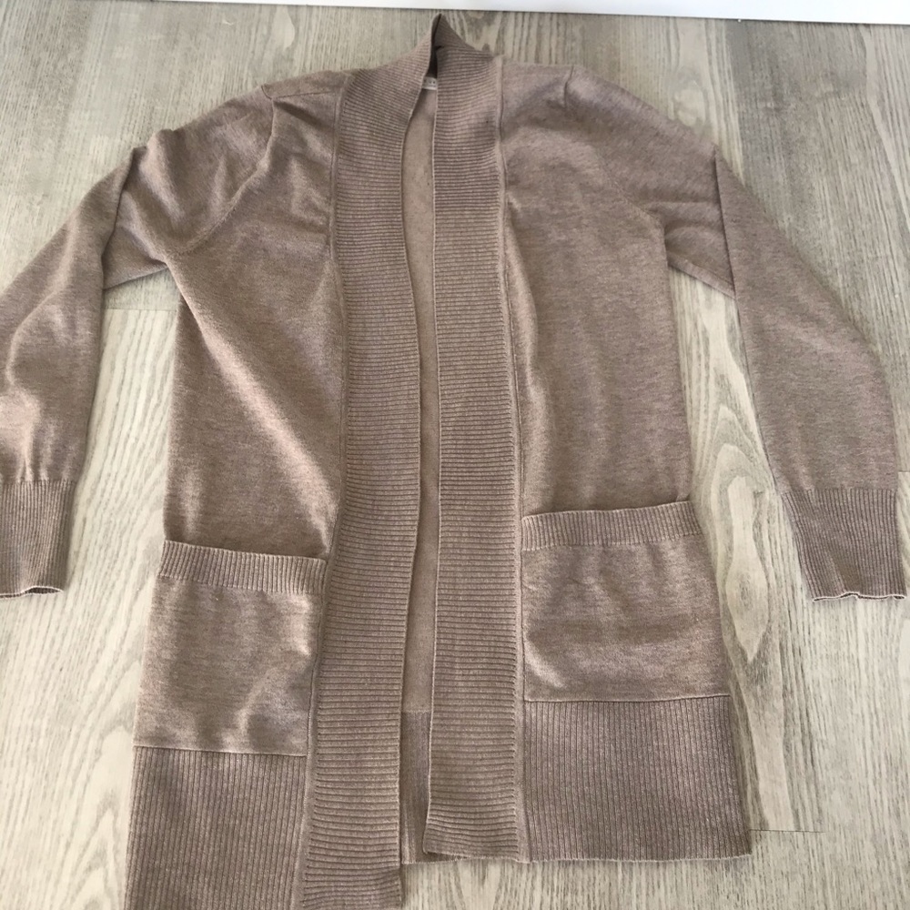 Open Taupe Cardigan 🍃